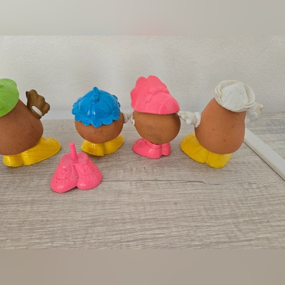 Mr Potato Head Spud Kids Figures Vintage 1980 Lot of 6 Hasbro & Playskool Toys - Picture 7 of 8